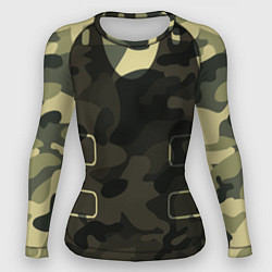 Рашгард женский Body Armor, цвет: 3D-принт