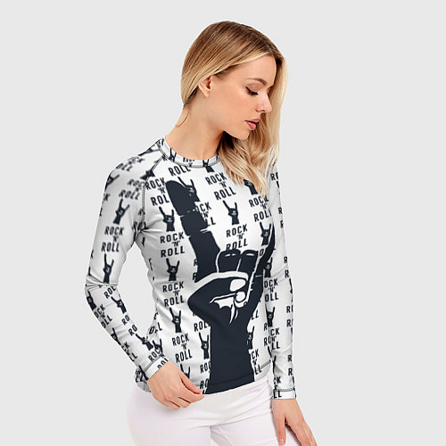 Женский рашгард Рок-н-ролл жив / 3D-принт – фото 3