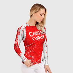 Рашгард женский Cannibal corpse труп каннибала, цвет: 3D-принт — фото 2