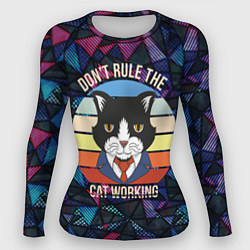 Рашгард женский Кот в пиджаке, цвет: 3D-принт