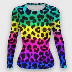 Рашгард женский Leopard Pattern Neon, цвет: 3D-принт