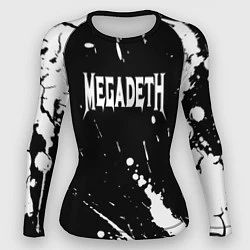 Рашгард женский Megadeth, цвет: 3D-принт
