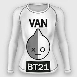 Рашгард женский BTS VAN BT21, цвет: 3D-принт