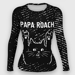Рашгард женский Papa Roach Rock Cat, цвет: 3D-принт