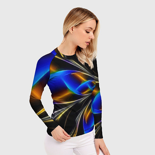 Женский рашгард Neon vanguard pattern Fashion 2023 / 3D-принт – фото 3