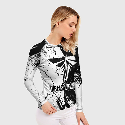 Женский рашгард The last of us 2 - ЧЁРНО БЕЛЫЙ / 3D-принт – фото 3