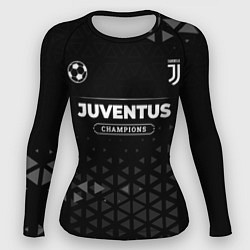 Рашгард женский Juventus Форма Champions, цвет: 3D-принт
