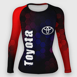 Рашгард женский ТОЙОТА Toyota Графика, цвет: 3D-принт