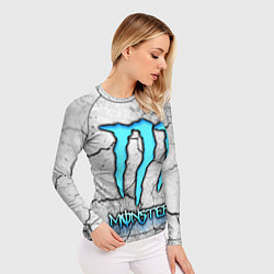 Рашгард женский MONSTER WHITE БЕЛЫЙ МОНСТР, цвет: 3D-принт — фото 2