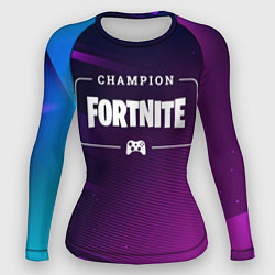 Рашгард женский Fortnite Gaming Champion: рамка с лого и джойстико, цвет: 3D-принт