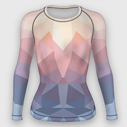 Рашгард женский Полигональная свежесть 2022, цвет: 3D-принт