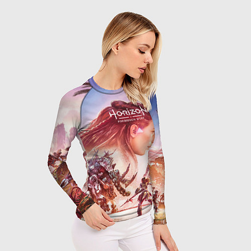 Женский рашгард Horizon Forbidden West / 3D-принт – фото 3