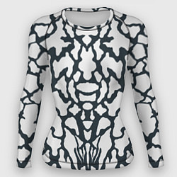 Женский рашгард Animal Black and White Pattern