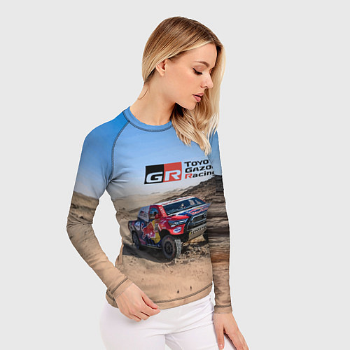 Женский рашгард Toyota Gazoo Racing Rally Desert Competition Ралли / 3D-принт – фото 3