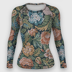 Рашгард женский Floral pattern Цветочный паттерн, цвет: 3D-принт