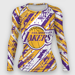 Рашгард женский LAKERS ЛОС-АНДЖЕЛЕС ЛЕЙКЕРС, цвет: 3D-принт