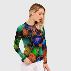 Рашгард женский Vanguard floral pattern Summer night Fashion trend, цвет: 3D-принт — фото 2