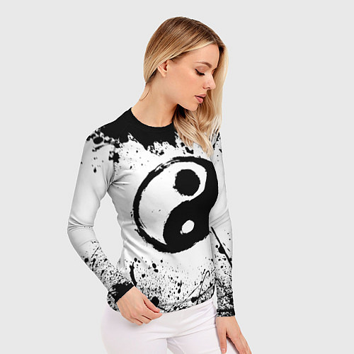Женский рашгард Инь Янь Гранж / 3D-принт – фото 3