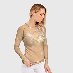 Рашгард женский Котёнок с крыльями, цвет: 3D-принт — фото 2
