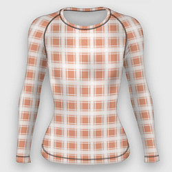 Женский рашгард Light beige plaid fashionable checkered pattern