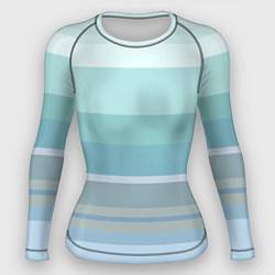 Рашгард женский Морские линии, цвет: 3D-принт