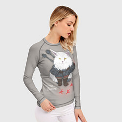 Рашгард женский Котьмак ГУЛИ бежевый, цвет: 3D-принт — фото 2