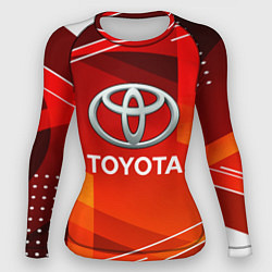 Рашгард женский Toyota Abstraction Sport, цвет: 3D-принт