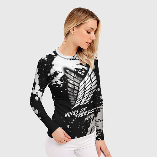Женский рашгард Attack on Titan wings of freedom / 3D-принт – фото 3