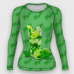 Рашгард женский Мохито - коктейль, цвет: 3D-принт