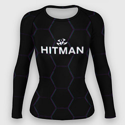 Рашгард женский Hitman соты неон, цвет: 3D-принт