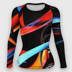 Рашгард женский Краски и пузыри, цвет: 3D-принт