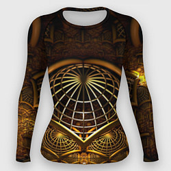 Рашгард женский Загадочный принт в трехмерном пространстве, цвет: 3D-принт
