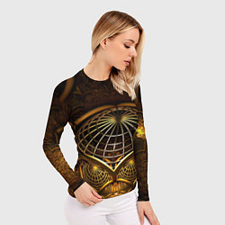 Рашгард женский Загадочный принт в трехмерном пространстве, цвет: 3D-принт — фото 2