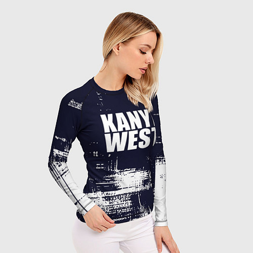 Женский рашгард Kanye west - краска / 3D-принт – фото 3
