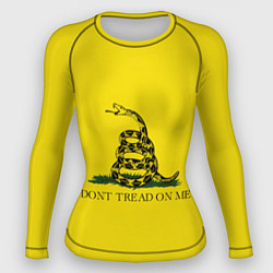 Рашгард женский Dont tread on me или Гадзденская змея, цвет: 3D-принт