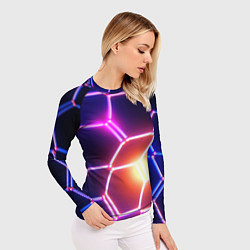 Рашгард женский Магическая неоновая броня, цвет: 3D-принт — фото 2