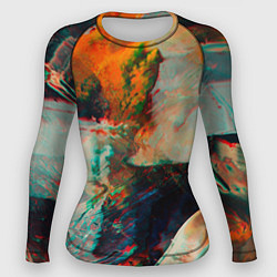Рашгард женский Картинный холст со множеством красок, цвет: 3D-принт