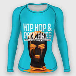 Рашгард женский Balaclava hip-hop and pancakes, цвет: 3D-принт