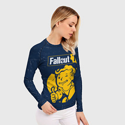 Рашгард женский FALLOUT 76 - Черточки, цвет: 3D-принт — фото 2