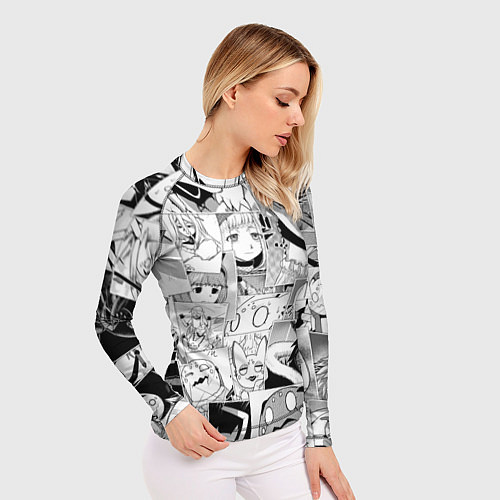 Женский рашгард Да я паук и что с того pattern / 3D-принт – фото 3