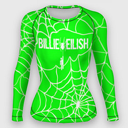 Рашгард женский Billie Eilish - паутина, цвет: 3D-принт