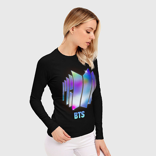 Женский рашгард BTS gradient logo / 3D-принт – фото 3