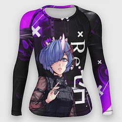 Рашгард женский Рем в черном - Re:Zero, цвет: 3D-принт