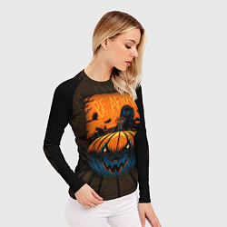 Рашгард женский Scary Halloween Хэллоуин, цвет: 3D-принт — фото 2