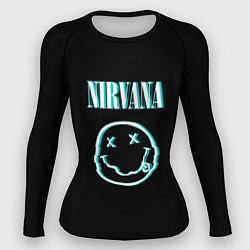 Рашгард женский Nirvana неон, цвет: 3D-принт