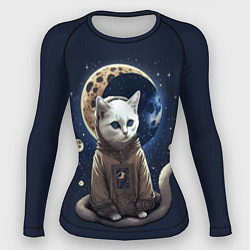 Рашгард женский Лунный котик, цвет: 3D-принт