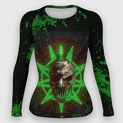 Рашгард женский Slipknot green star, цвет: 3D-принт