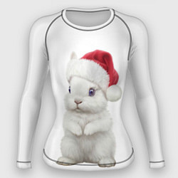 Рашгард женский Рождественский крольчонок, цвет: 3D-принт