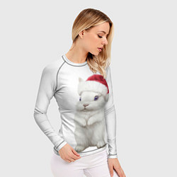 Рашгард женский Рождественский крольчонок, цвет: 3D-принт — фото 2
