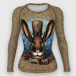 Рашгард женский Ретро кролик, цвет: 3D-принт